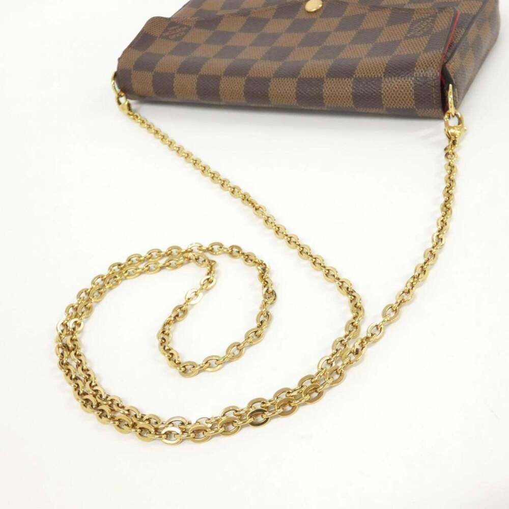 LOUIS VUITTON Brown Damier Pochette Shoulder Bag - Picture 7 of 9